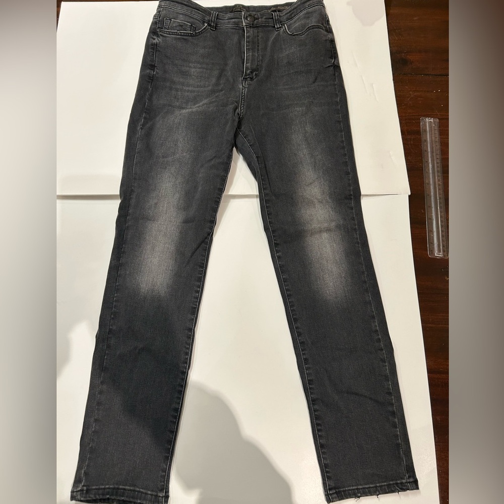Taylor made Montauk high rise, slim straight, black washed jeans